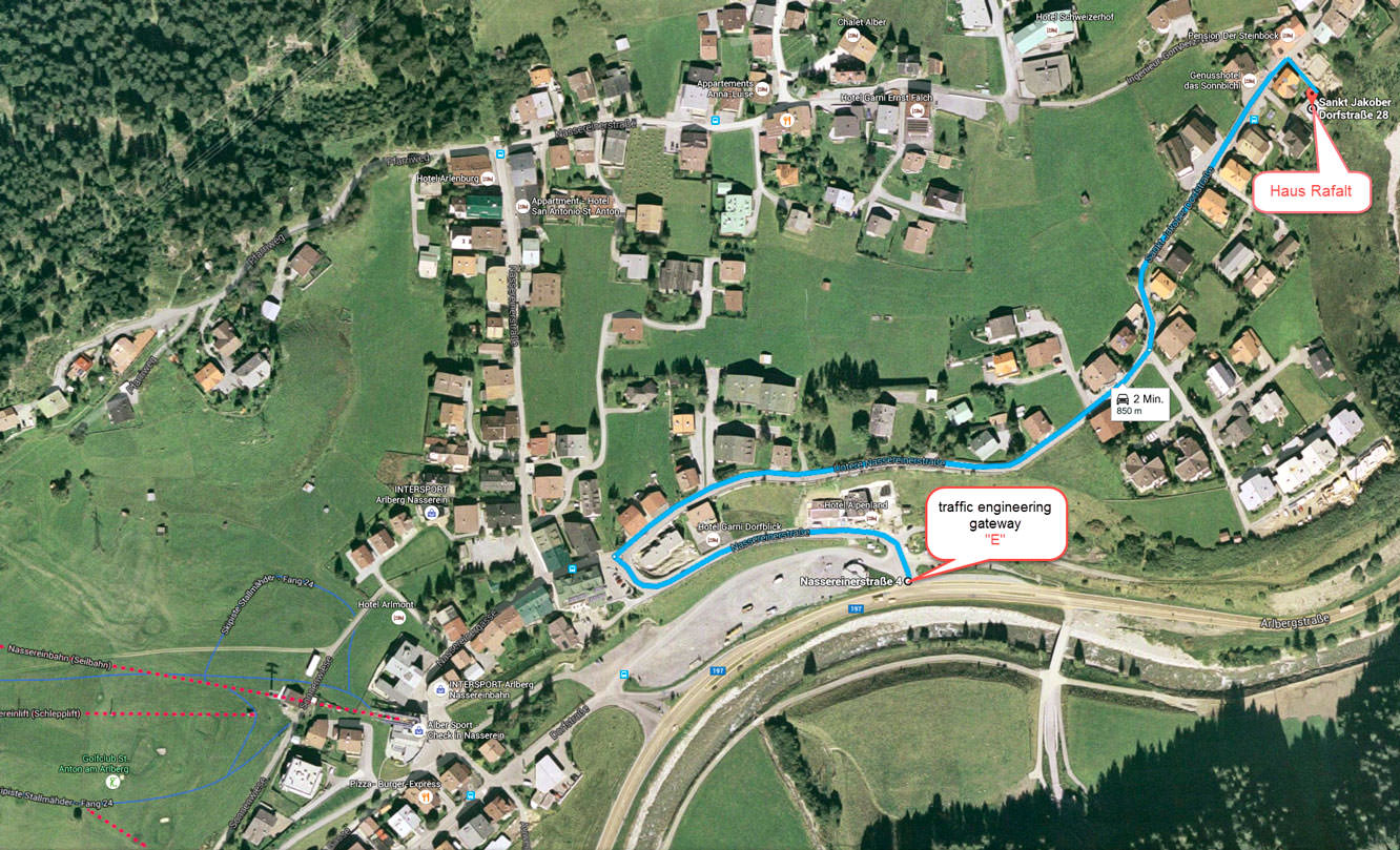 Map Haus Rafalt in St. Anton